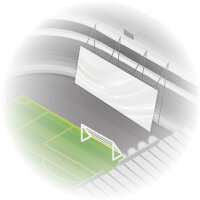 3D Tifo banner, single color, sewn