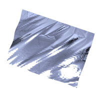 Plastic film sheet metallic 75x90cm - silver