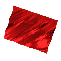 Plastic film sheet metallic 50x75cm - red