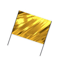 Metallic Plastic film hand banner flame retardant