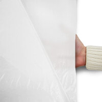 Plastic film scarf fire retardant 150 x 25cm - white