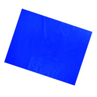 Plastic film sheet fire retardant 50x75cm - blue
