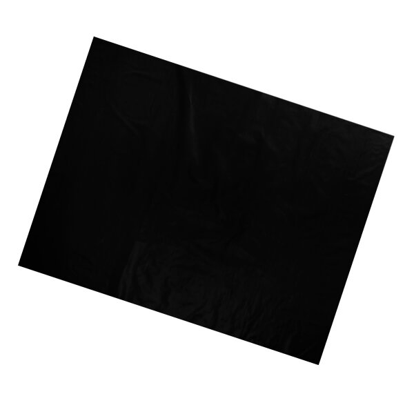 Plastic film sheet fire retardant 50x75cm - black