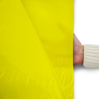 Plastic film hand banner fire retardant 75x90cm (upright format) - yellow