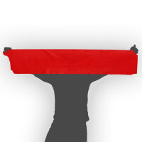 Plastic film scarf 150x50cm - red