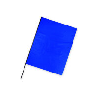Plastic film flag (upright format) Yellow 75x50