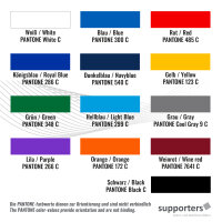 Plastic film flag fire retardant (upright format) 90x75 Red