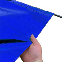 Metallic Foil Flag in Portrait Format 75x50 Blue