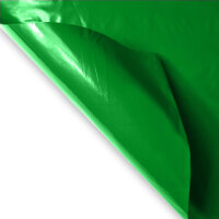 Plastic film roll standard fire retardant 1,5x100m - green