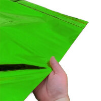 Metallic plastic film roll premium fire retardant 1,50x30m - green