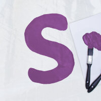 Polyester substance color signal violet RAL 4008 - flame...