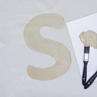 Nonwoven color light ivory RAL 1015 - flame retardant