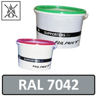 Paper color traffic grey A RAL 7042 - flame retardant