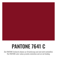 Plastic film roll standard fire retardant 1,5x100m - wine red