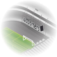 3D Big sector banner digital printed flame retardant