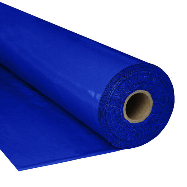 Plastic film roll standard fire retardant 1,5x100m - blue